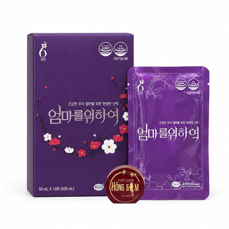 Nước Hồng Sâm Cho Nữ KGS Hàn Quốc Hộp 30 Gói x 50ml