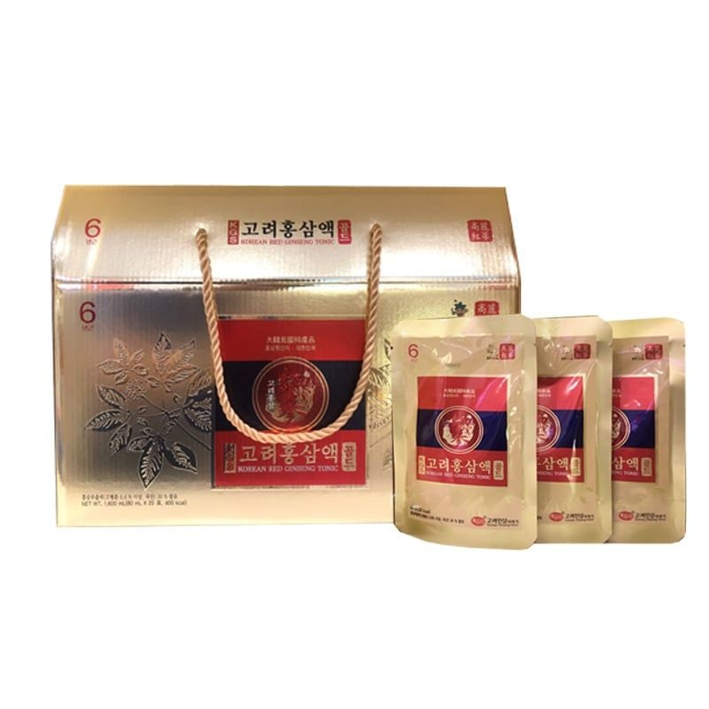 Nước Hồng Sâm KGS Red Tonic Hộp 20 Gói x 80ml Chính Hãng Hàn Quốc