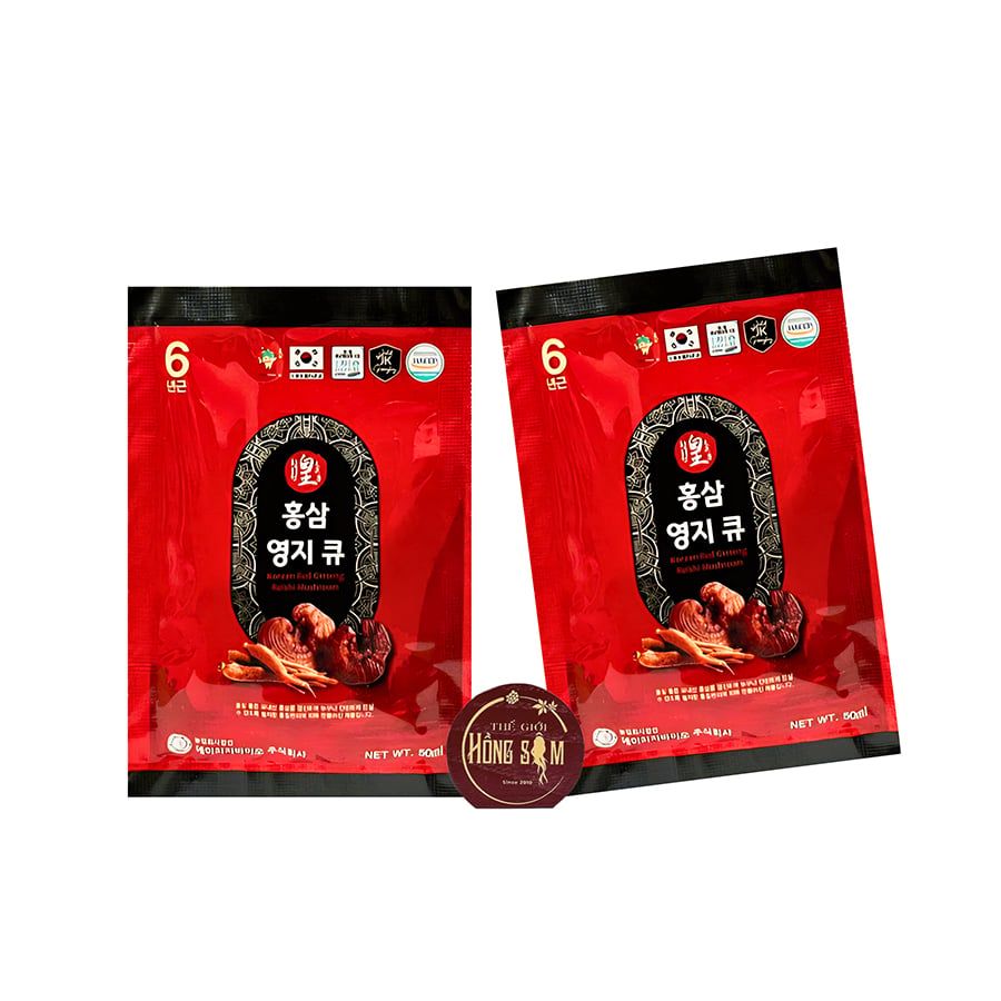 Nước Hồng Sâm Linh Chi Ginseng King Hộp 30 Gói x 50ml