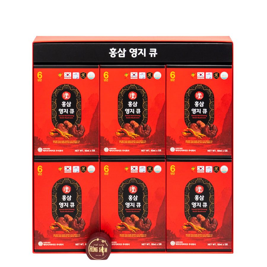Nước Hồng Sâm Linh Chi Ginseng King Hộp 30 Gói x 50ml