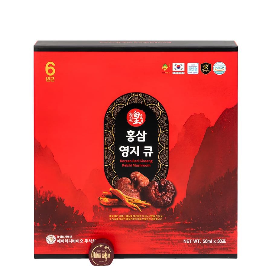 Nước Hồng Sâm Linh Chi Ginseng King Hộp 30 Gói x 50ml