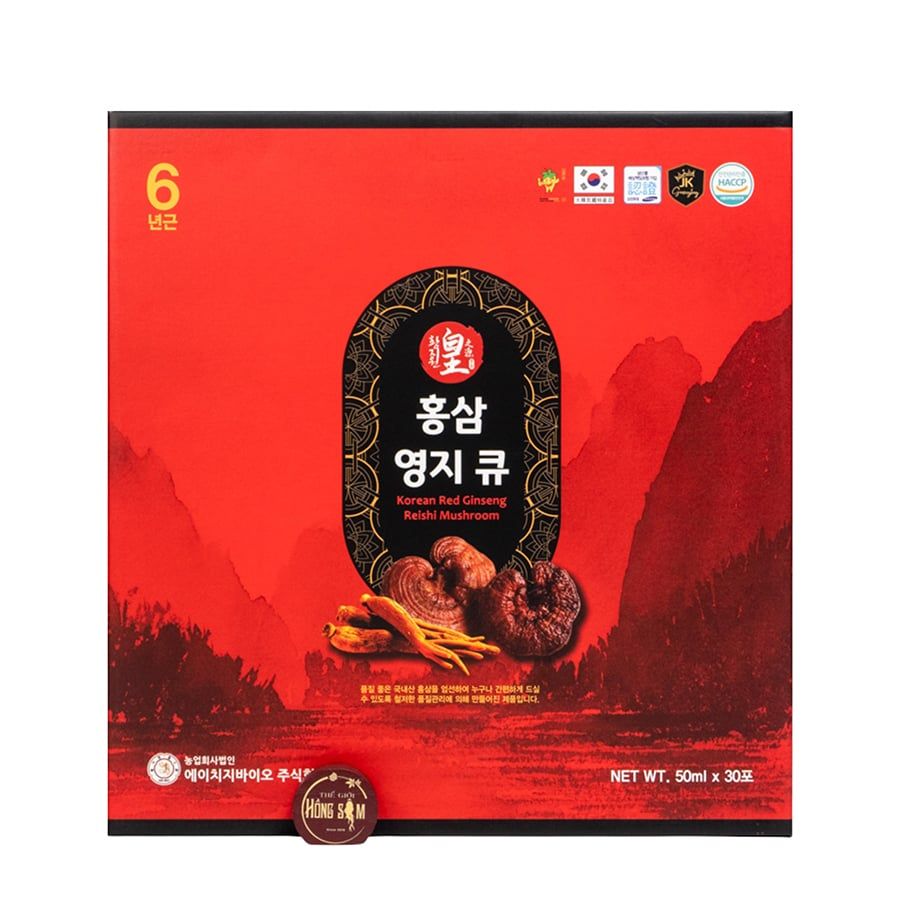 Nước Hồng Sâm Linh Chi Ginseng King Hộp 30 Gói x 50ml