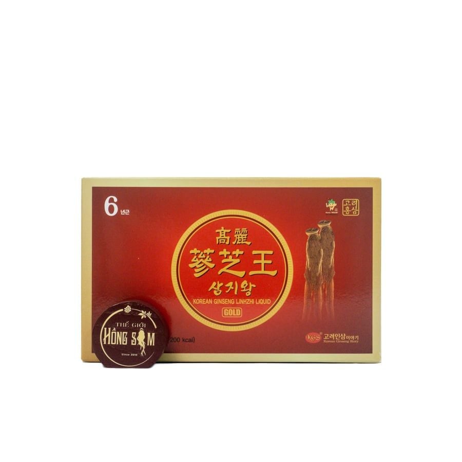Nước Hồng Sâm Linh Chi KGS Gold Hàn Quốc Hộp 60 Gói x 50ml