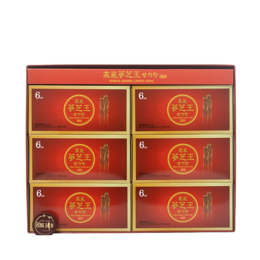 Nước Hồng Sâm Linh Chi KGS Gold Hàn Quốc Hộp 60 Gói x 50ml