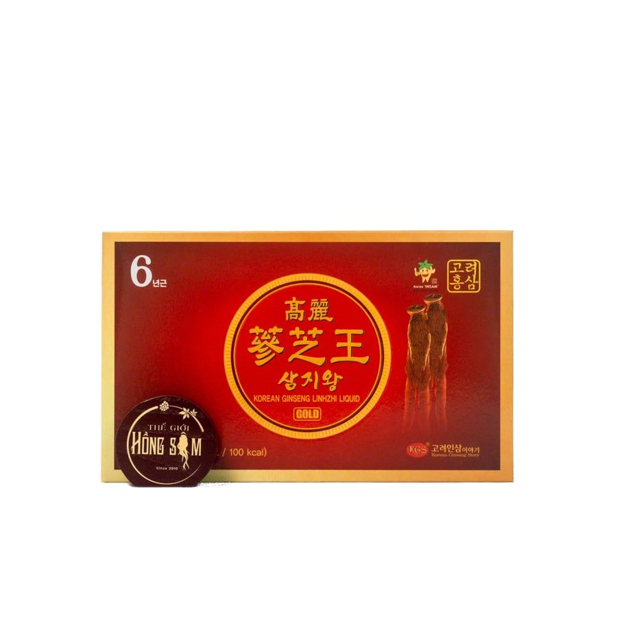 Nước Hồng Sâm Linh Chi KGS Gold Hàn Quốc Hộp 30 Gói x 50ml