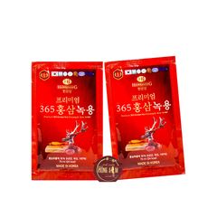 Nước Hồng Sâm Nhung Hươu Linh Chi Hàn Quốc 365 Hộp 20 gói x 70ml