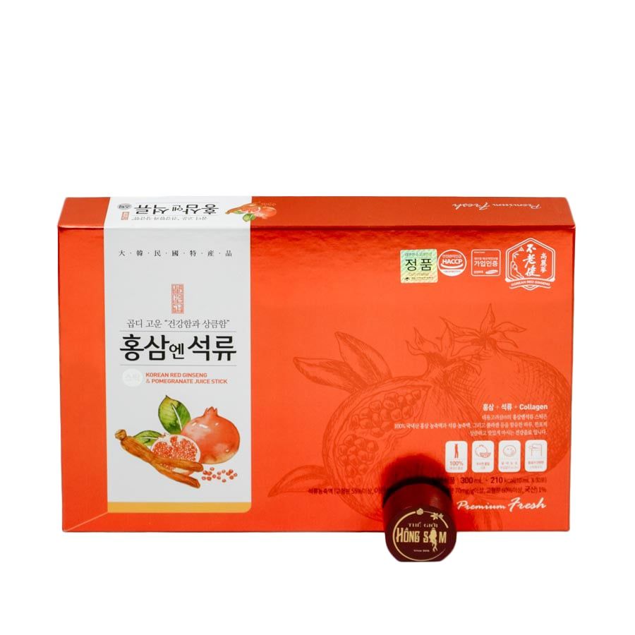 Nước Hồng Sâm Cho Nữ Lựu Collagen Daedong Hàn Quốc Hộp 30 Gói x 10ml