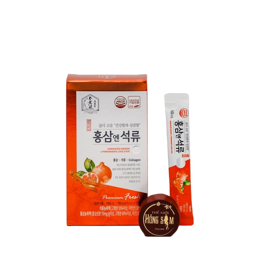 Nước Hồng Sâm Cho Nữ Lựu Collagen Daedong Hàn Quốc Hộp 30 Gói x 10ml