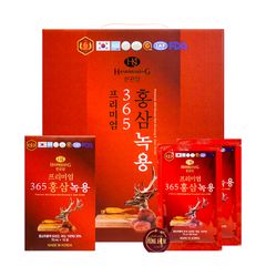 Nước Hồng Sâm Nhung Hươu Linh Chi 365 Hàn Quốc Hộp 60 Gói x 70ml