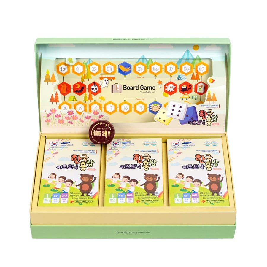 Nước Hồng Sâm Cho Bé 2-5 Tuổi Daedong Hộp 20ml x 30 Gói