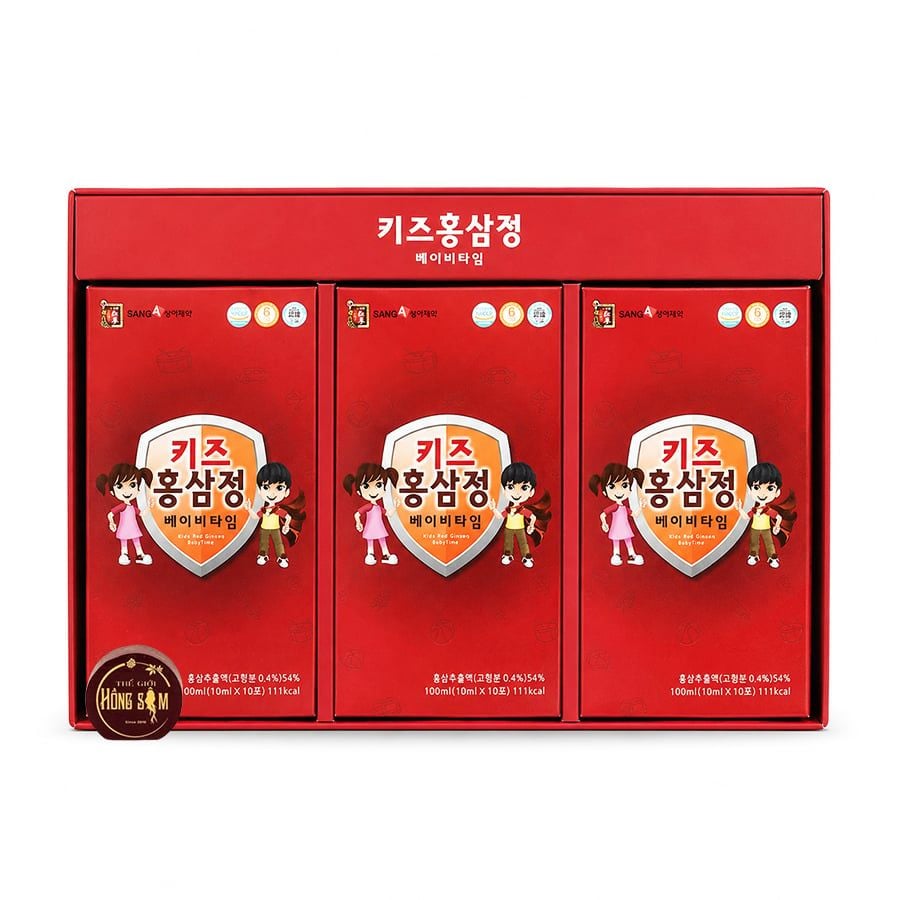 Nước Hồng Sâm Trẻ Em SangA Hàn Quốc Hộp 30 Gói x 10ml