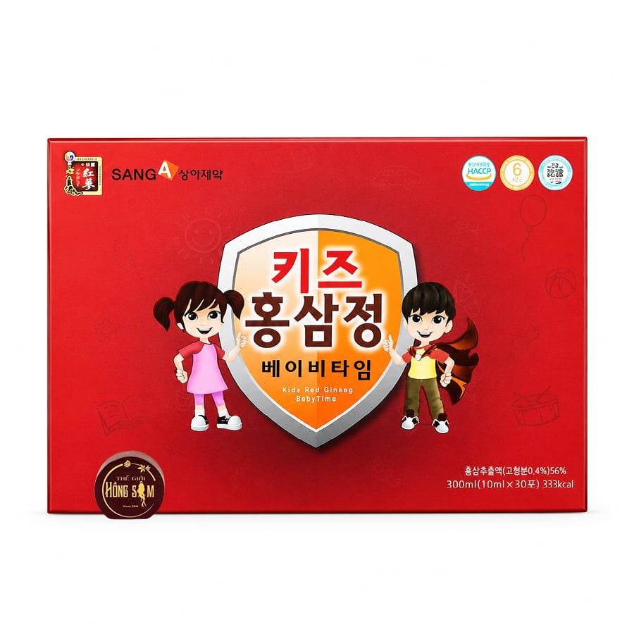 Nước Hồng Sâm Trẻ Em SangA Hàn Quốc Hộp 30 Gói x 10ml