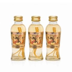 Nước Hồng Sâm Không Đường Có Củ Won Ki Sam 120ml x 10 Chai