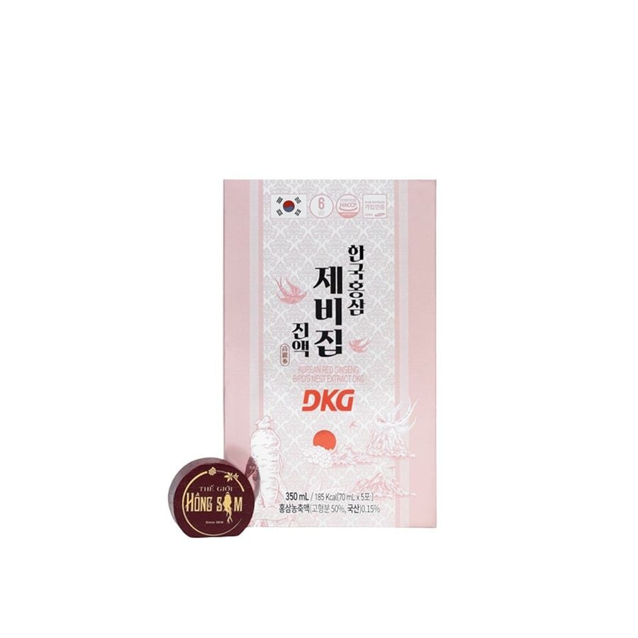 Nước Hồng Sâm Yến Sào G-BIRD DKG Hộp 70ml x 30 Gói