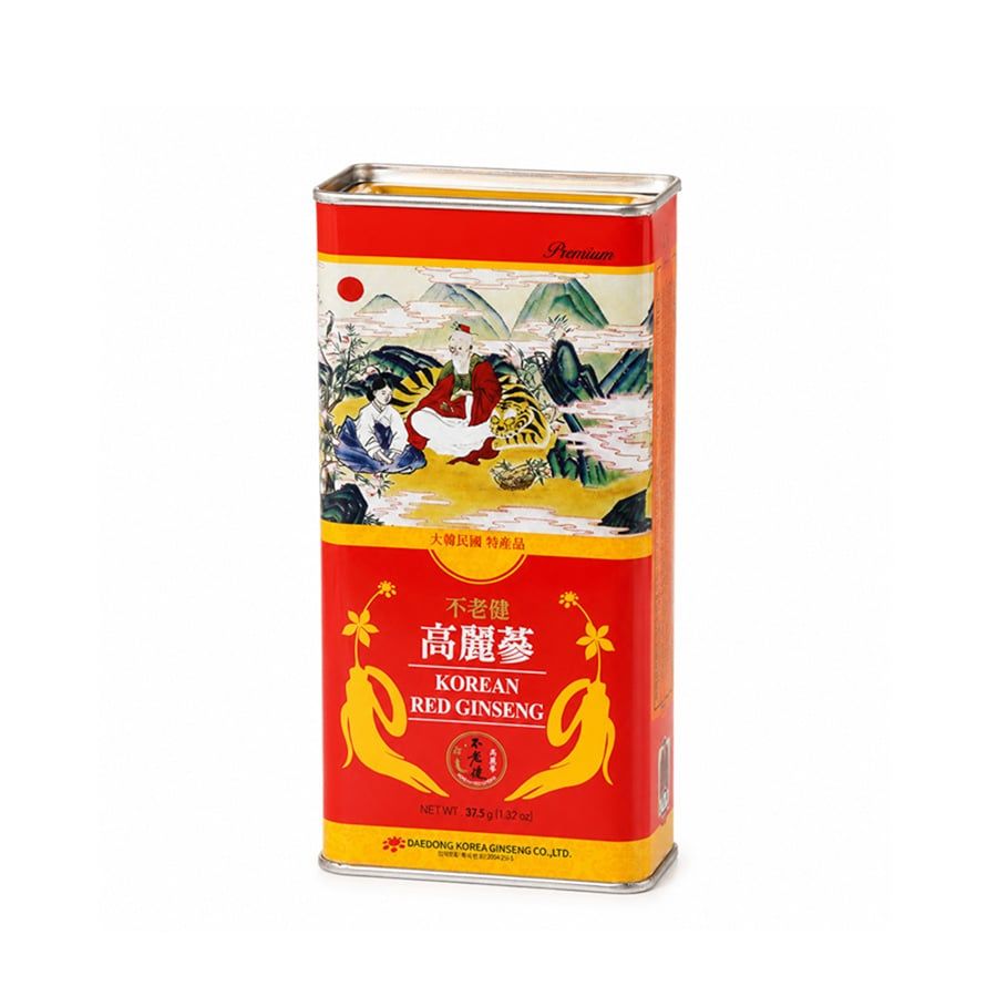 Sâm Củ Khô Hộp Thiếc Premium Daedong 37,5g (2-3 củ)