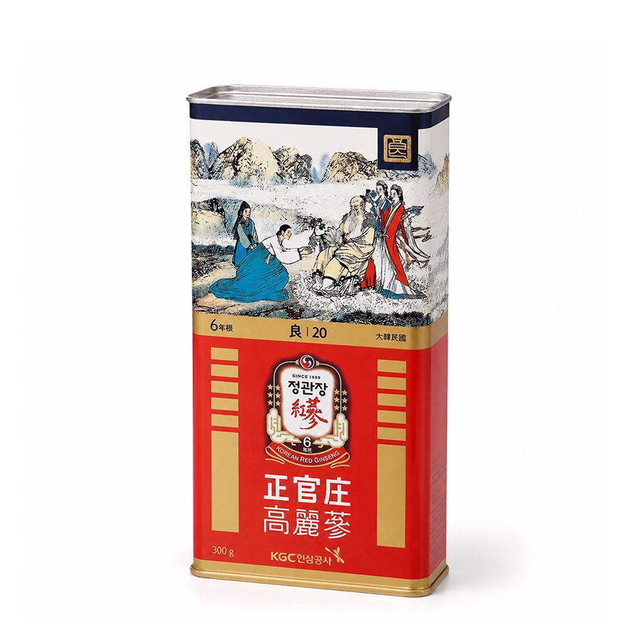 Sâm Củ Khô Hộp Thiếc KGC 300g 14 Củ Số 20