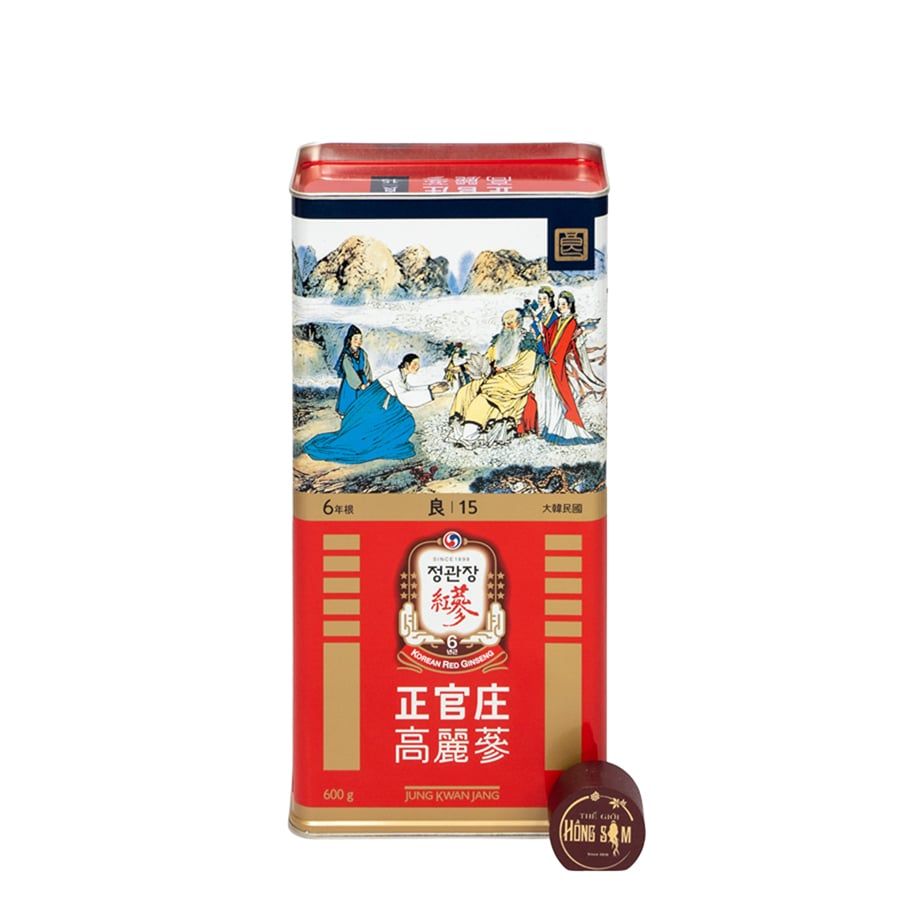 Sâm Củ Khô Hộp Thiếc KGC 600g 19 Củ Số 15