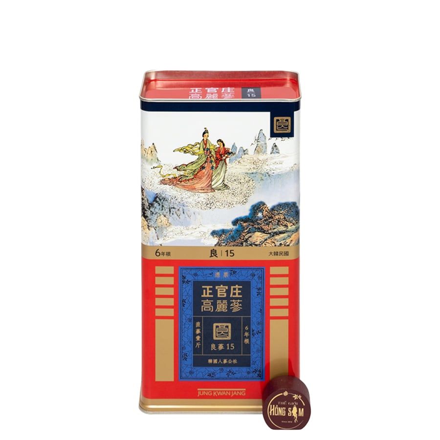Sâm Củ Khô Hộp Thiếc KGC 600g 19 Củ Số 15