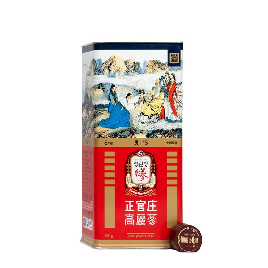 Sâm Củ Khô Hộp Thiếc KGC 600g 19 Củ Số 15