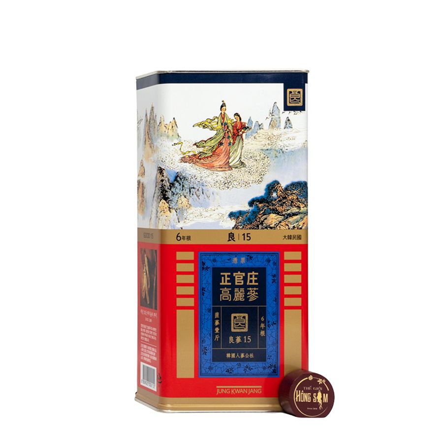 Sâm Củ Khô Hộp Thiếc KGC 600g 19 Củ Số 15