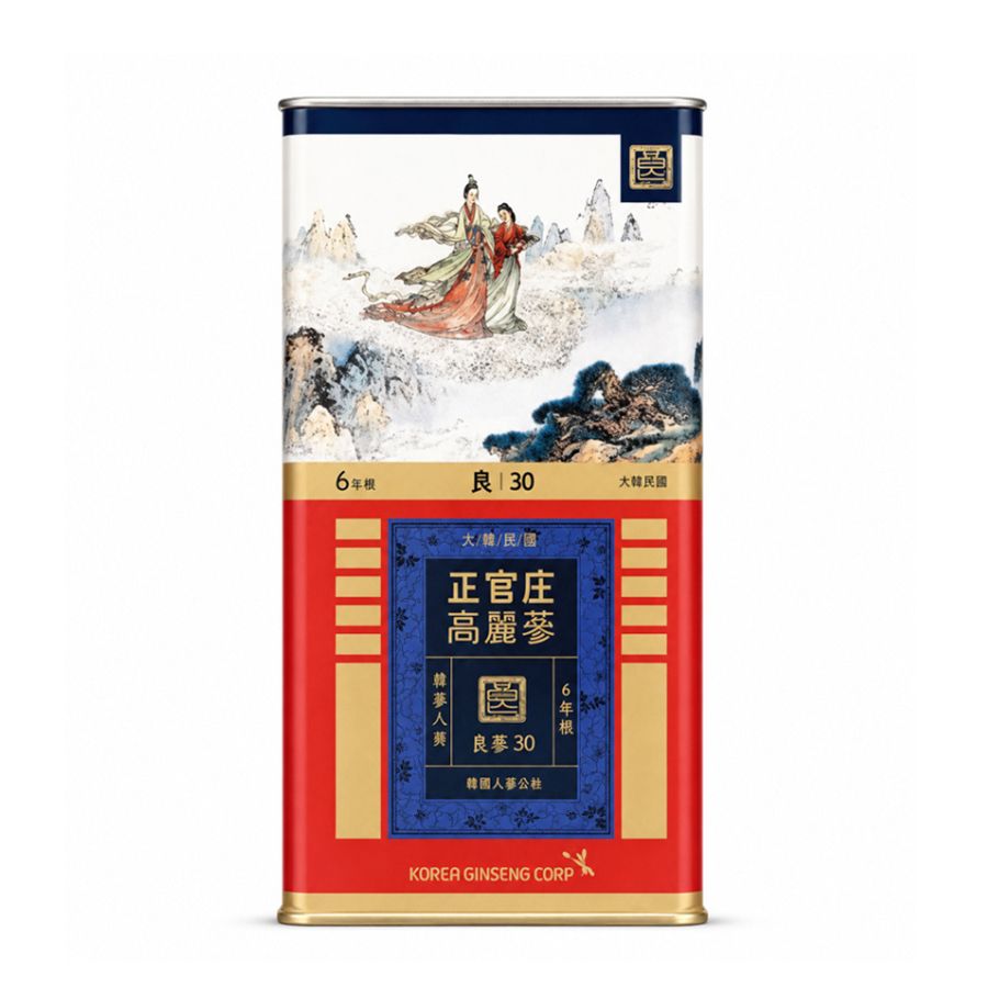 Sâm Củ Khô Hộp Thiếc KGC 300g 19 Củ Số 30