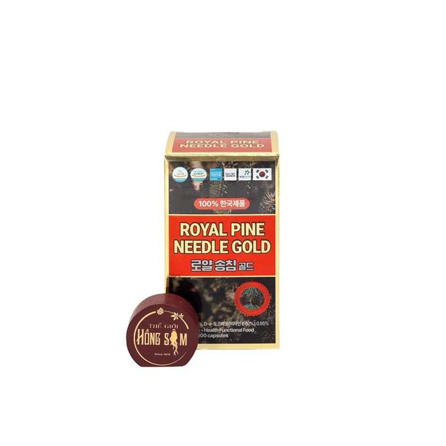 Tinh Dầu Thông Đỏ Red Pine Gold Hàn Quốc Lọ 100 Viên
