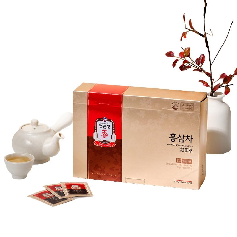 Trà Hồng Sâm KGC Chính Phủ Hàn Quốc Hộp 100 Gói x 3g