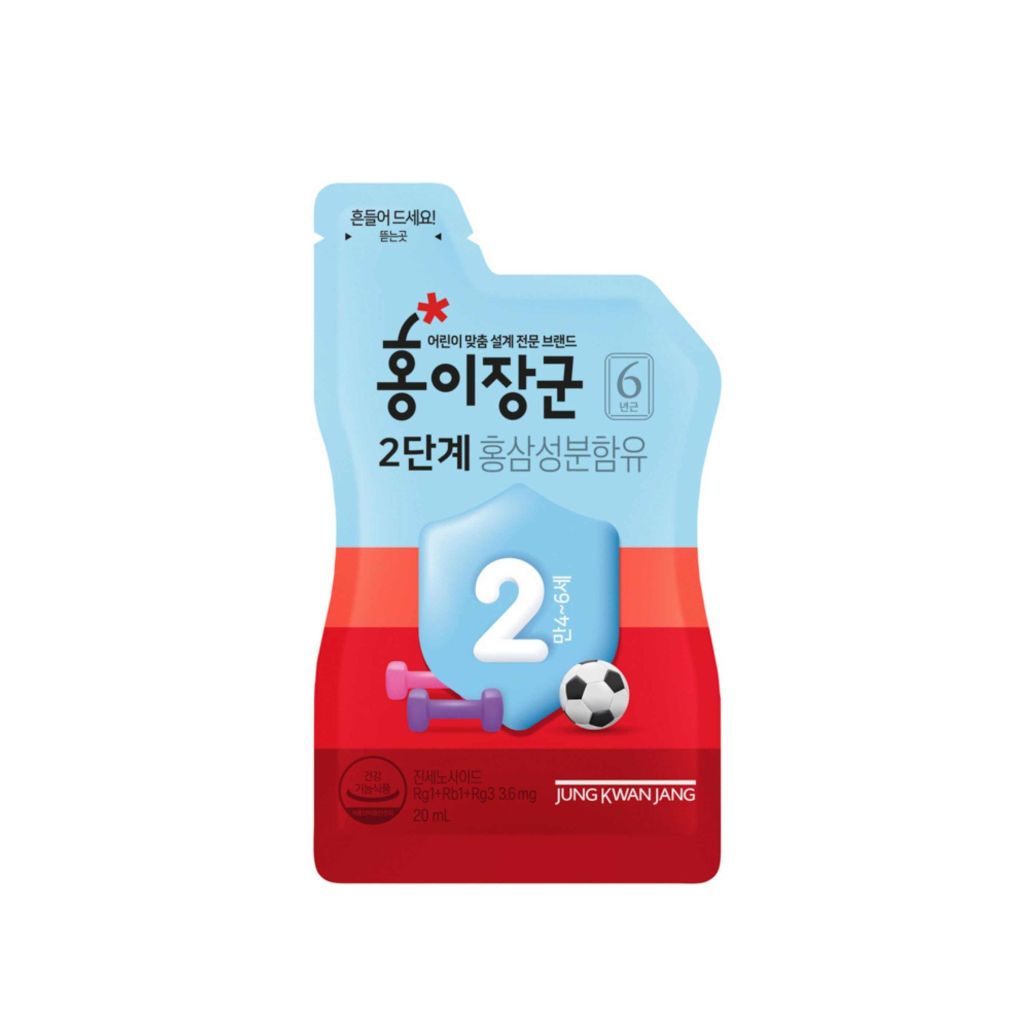 Nước Hồng Sâm KGC Cho Bé Số 2 (5-7 Tuổi) Hộp 30 Gói x 20ml