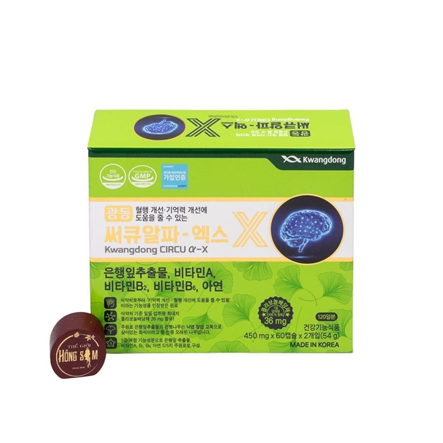 Viên Uống Bổ Não Hàn Quốc Kwangdong Hộp 120 viên