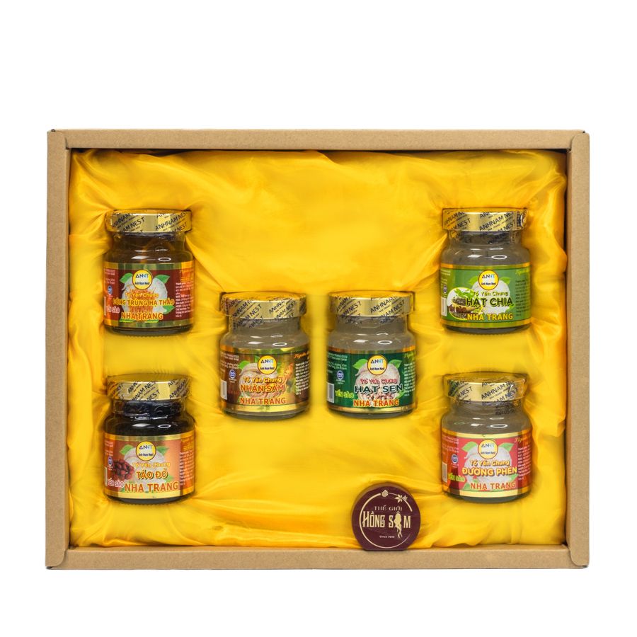 Tổ Yến Chưng Long Nhãn Hũ 70ml (Hộp 6 Hũ)
