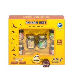 Tổ Yến Chưng Long Nhãn Hũ 70ml (Hộp 6 Hũ)