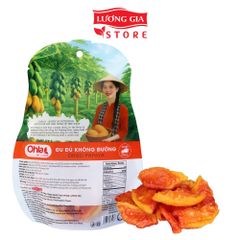 Túi trái đu đủ sấy dẻo không đường Ohla 200g