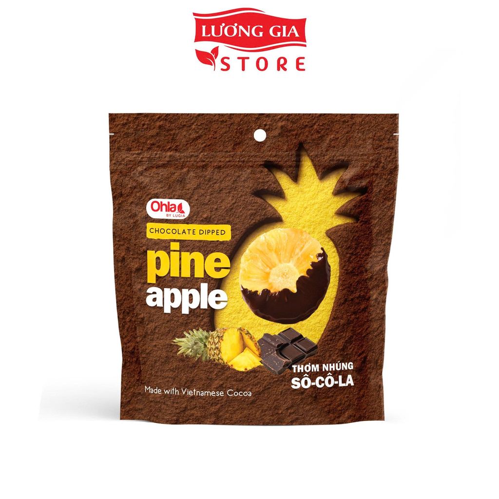 Thơm nhúng sô-cô-la Ohla 100g