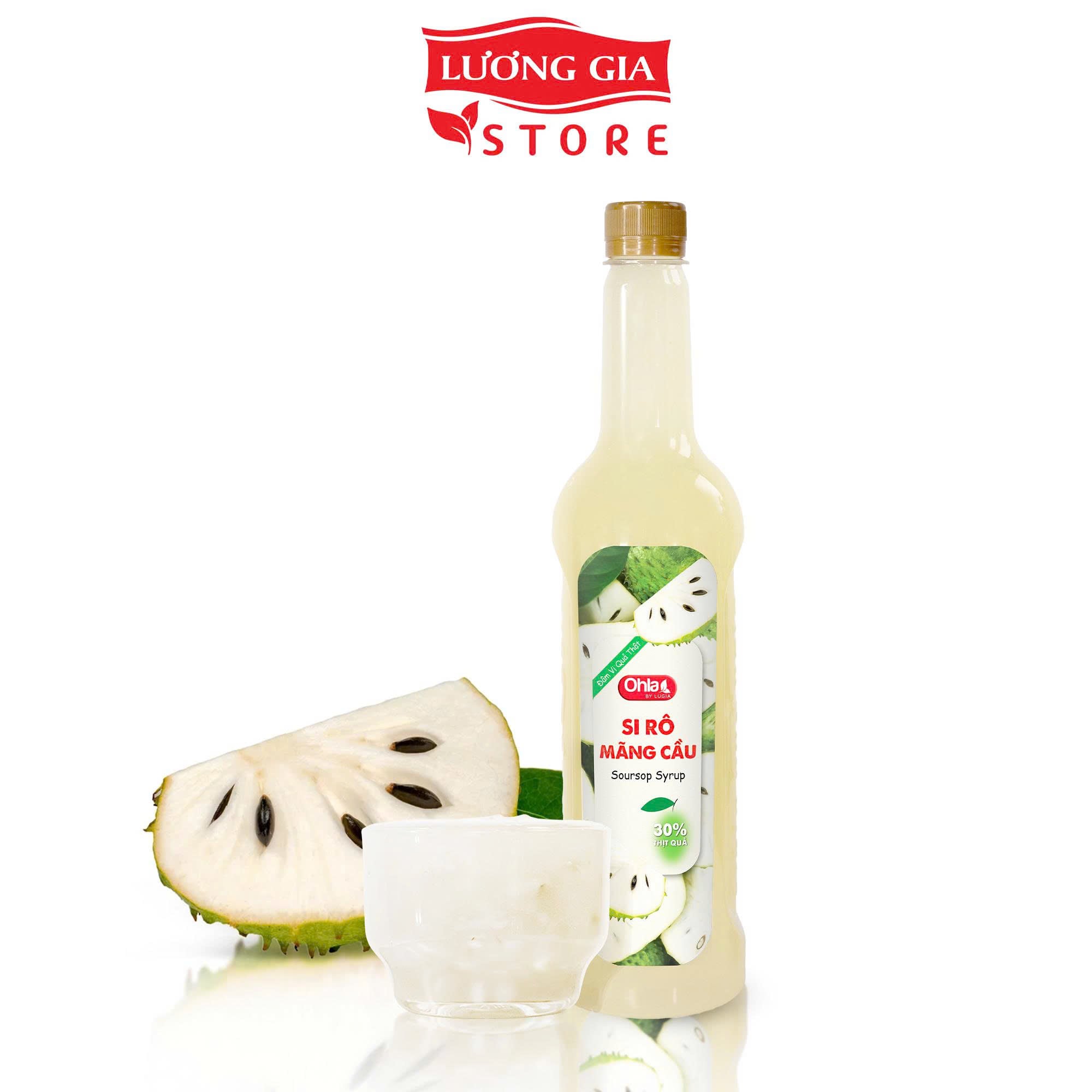Siro Mãng Cầu Ohla 30% Trái Cây Tươi Thơm Ngon Dễ Pha Chế
