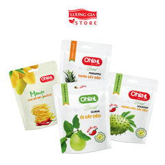 Combo Bùng Vị - Xoài cay 100g, Mãng cầu muối ớt 100g, Thơm muối ớt 100g, Ổi hồng muối ớt 100g