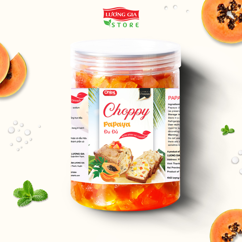 Choppy Đu Đủ Ohla 500g