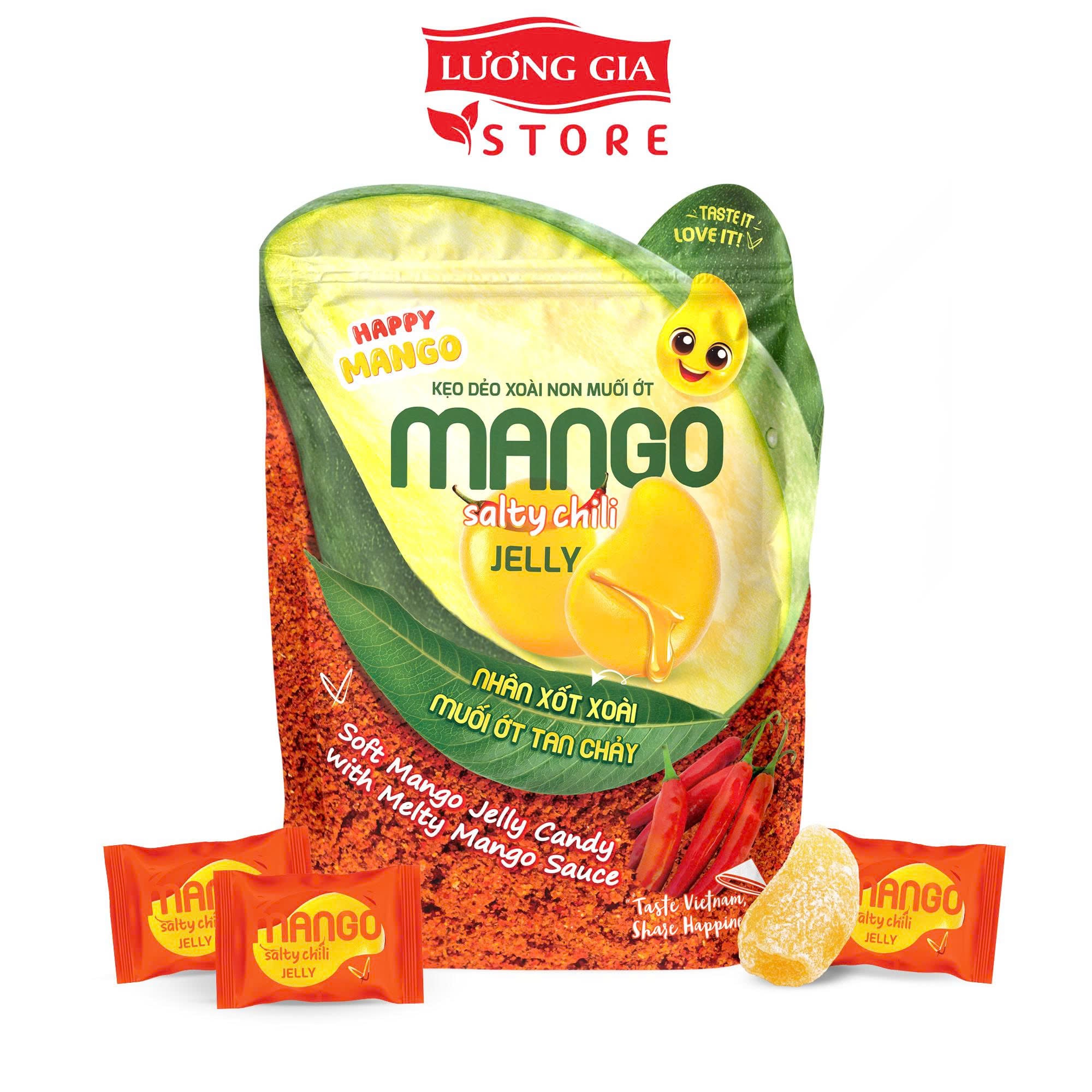 Túi Kẹo Dẻo Xoài Non Lắc Muối Ớt 300g