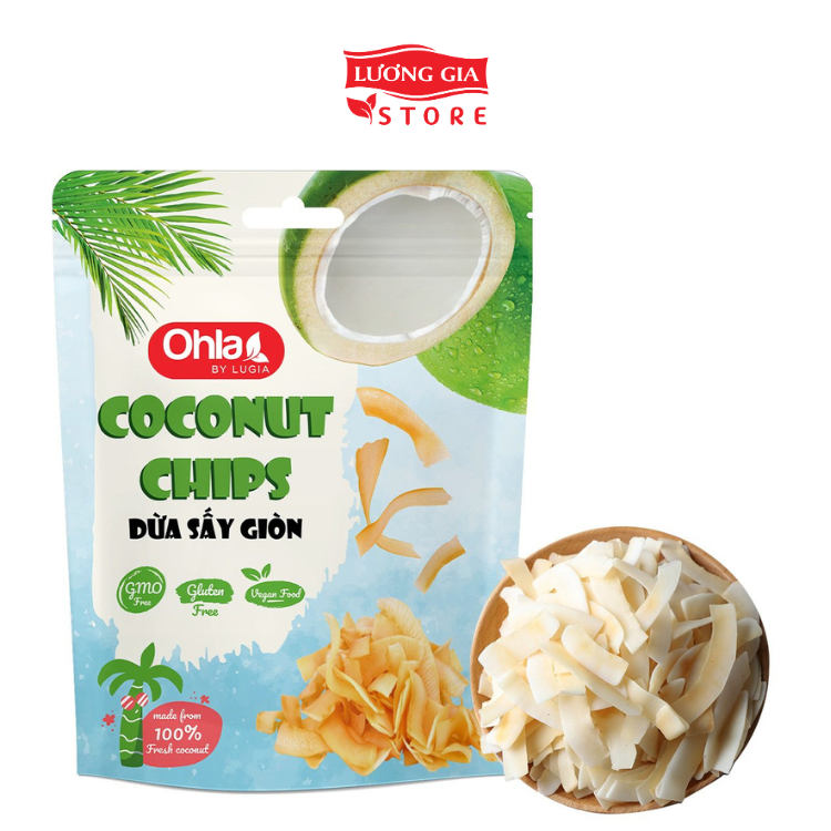 Dừa sấy giòn Ohla - 50g ( túi)