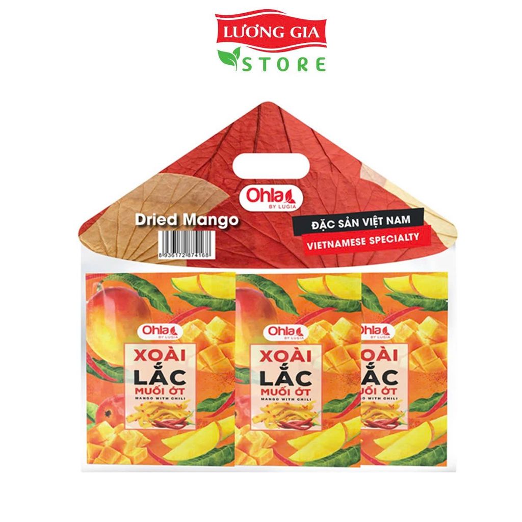 Combo xoài lắc muối ớt Ohla (12x50g)_Nón lá