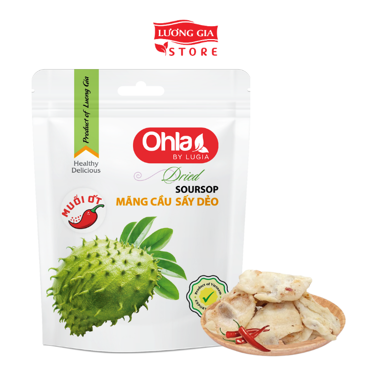 Mãng cầu sấy dẻo muối ớt Ohla
