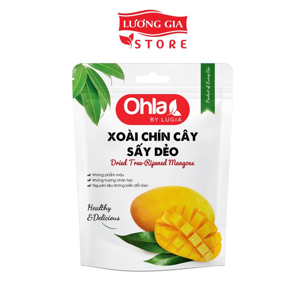 Combo Tứ vị sấy dẻo Ohla ( Xoài chín 40g, Ổi 40g, Bưởi 40g, Dâu 30g)