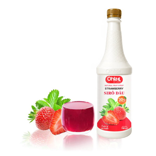Siro Dâu 30% thịt quả chai 780ml