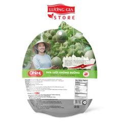 Dưa lưới sấy dẻo không đường Ohla 200g - Đặc sản trái cây sấy dẻo, thơm ngon dẻo mềm