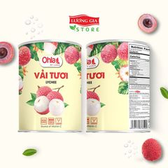 Trái cây tươi đóng lon Ohla 950g - Vải tươi