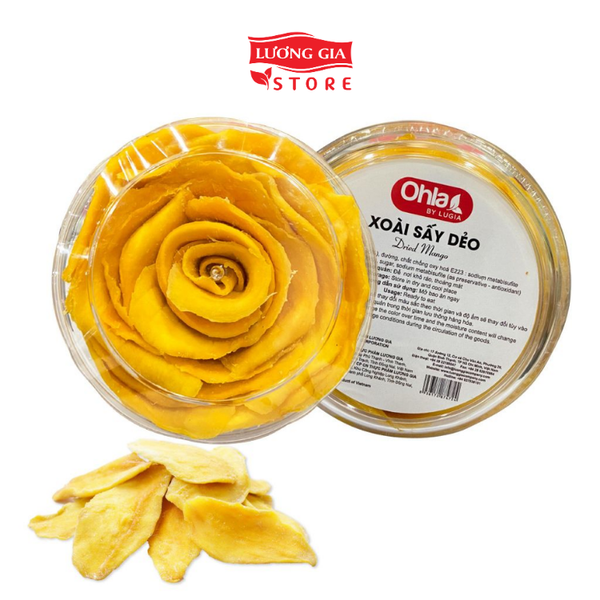 Hộp hoa xoài sấy dẻo Ohla 400g