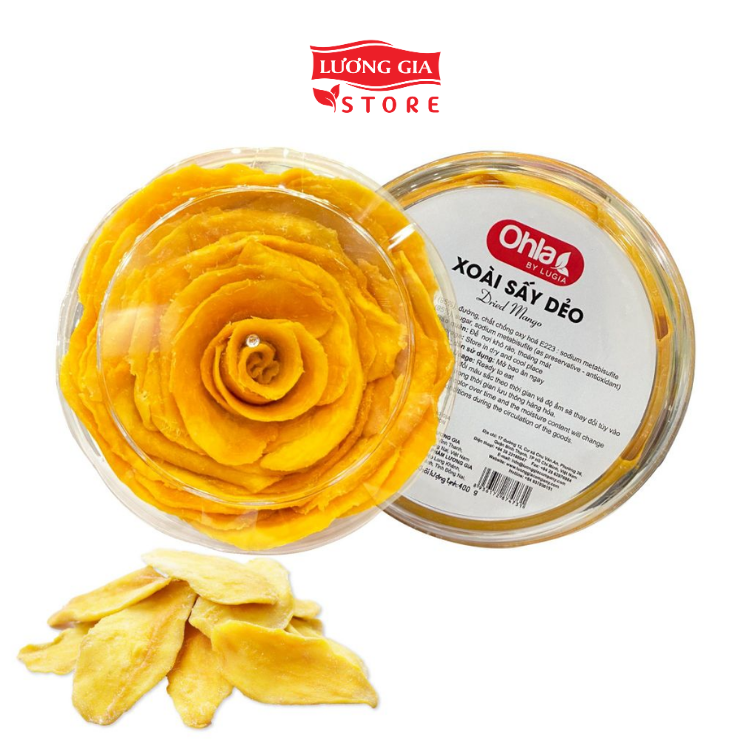 Hộp hoa xoài sấy dẻo Ohla 200g