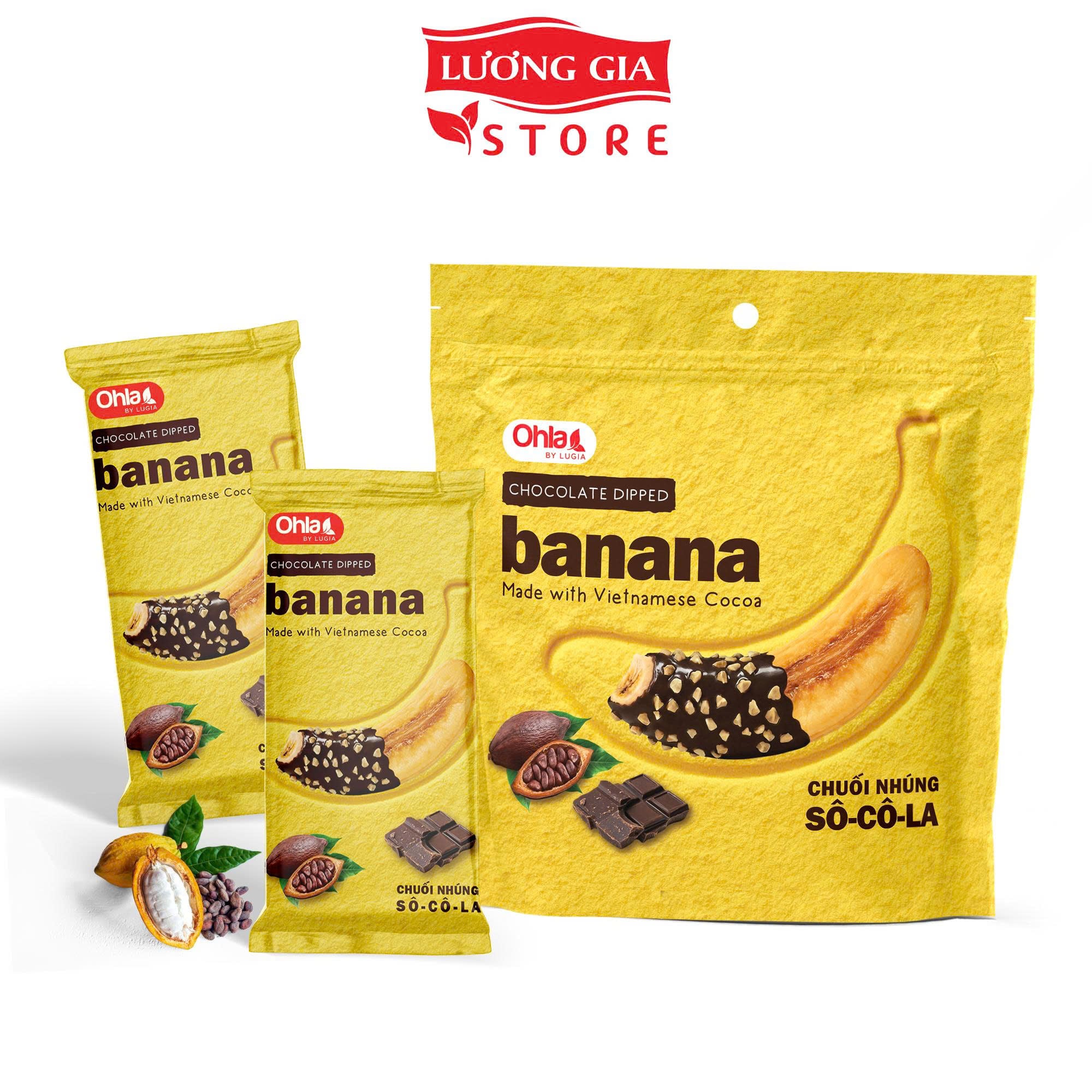 Chuối nhúng sô-cô-la Ohla 100g