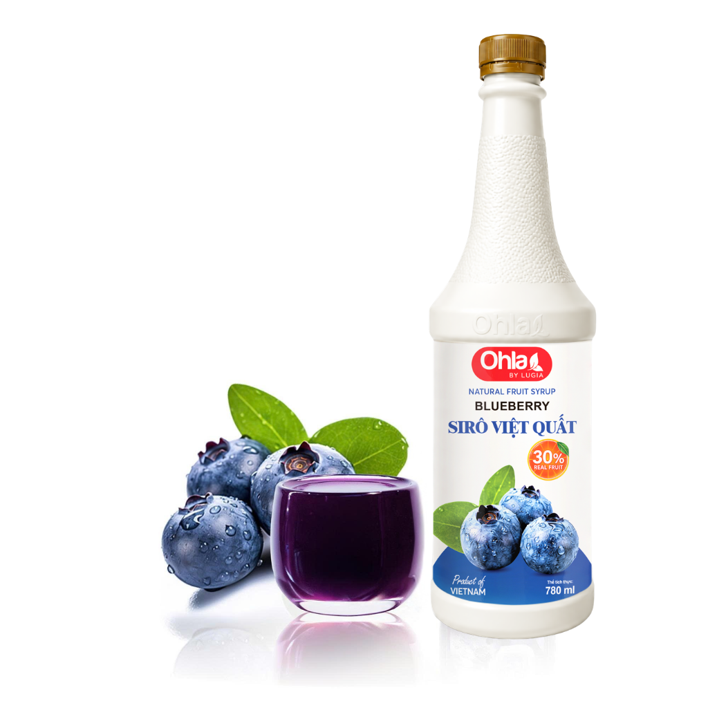 Siro Việt Quất 30% thịt quả chai 780ml