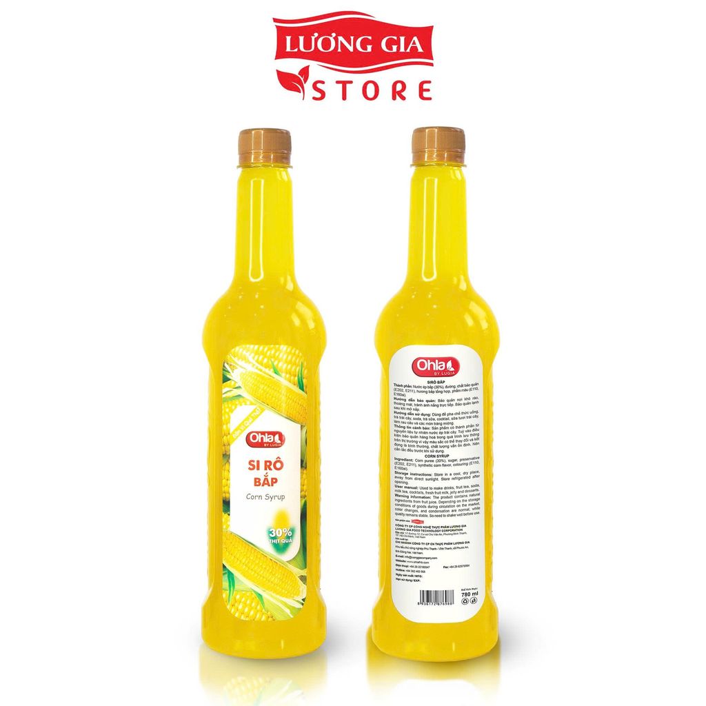 Siro Bắp Ohla 30% Trái Cây - Vị Ngọt Thanh Tự Nhiên