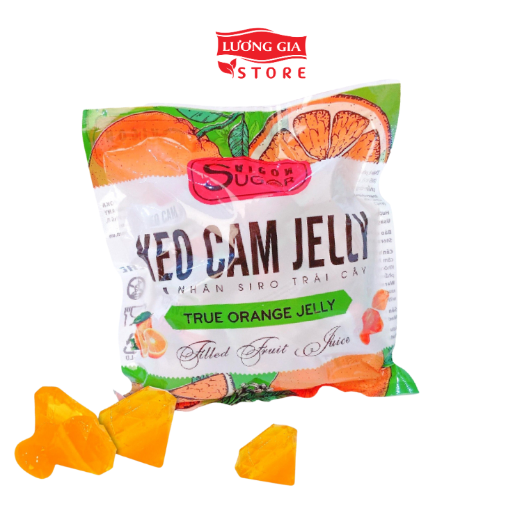 Kẹo kim cương sốt trái cây vị Cam